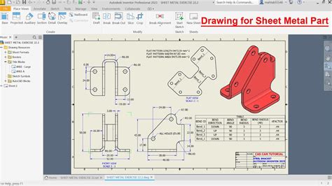 drafting sheet metal parts|sheet metal drafting standards.